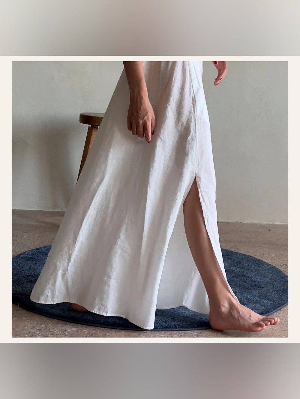 Once Milano Linen Maxi Skirt